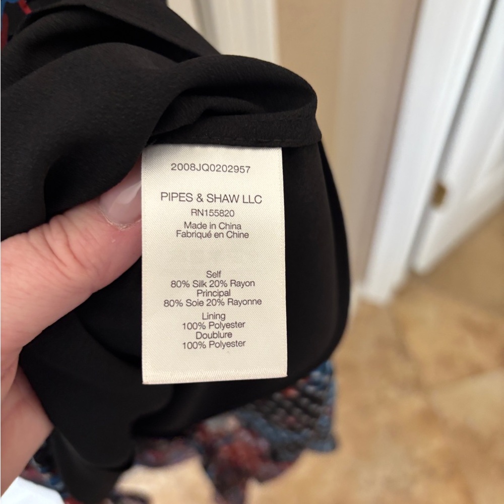 Veronica Beard Floral Long Sleeve Black Raylee Dress Women’s Size 10 New - Picture 7 of 11